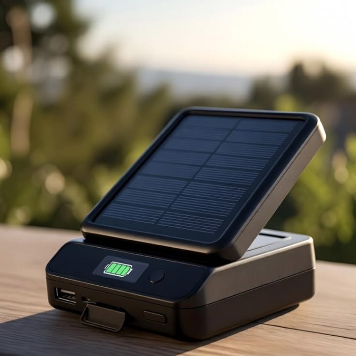 Portable Solar Power Bank for Travel & Emergencies