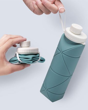 Collapsible Silicone Water Bottle – Leakproof, BPA-Free